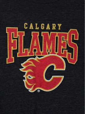 Blue 84 Calgary Flames Sweatshirt Charcoal Gray NHL Hockey New With Tags
